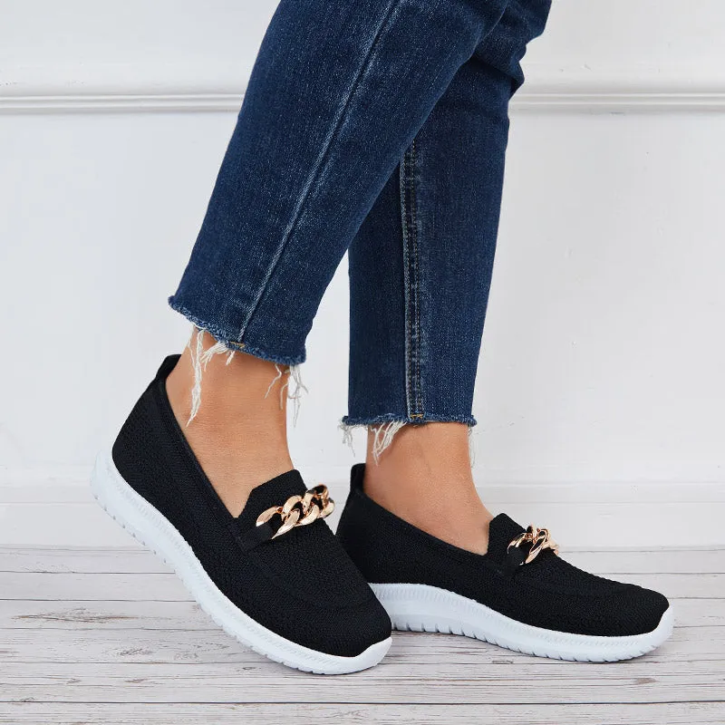 Women Breathable Platform Loafer Casual Comfy Tennis Walking Shoes